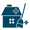 Icon: Haus mit Besen
